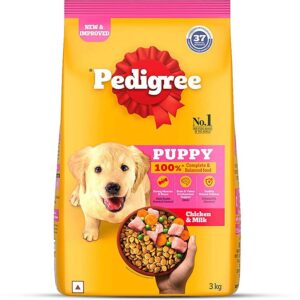 PEDIGREE Puppy Chicken, Milk 3 kg Dry New Born Dog Food