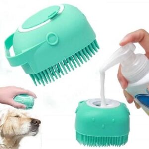 Dog Bath Brush Body Scrubber for Bathing Soft Silicone Groomers for Pet