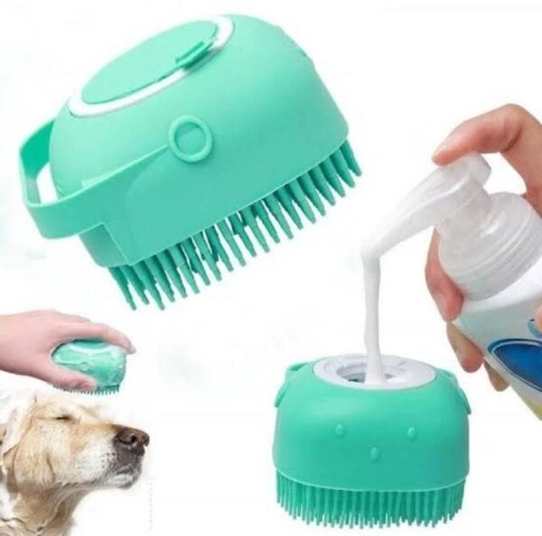 Dog Bath Brush Body Scrubber for Bathing Soft Silicone Groomers for Pet